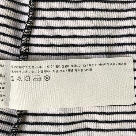 Hollister Must Have Collection Baby Tee White W/black Stripes Size Small - Picture 15 of 16